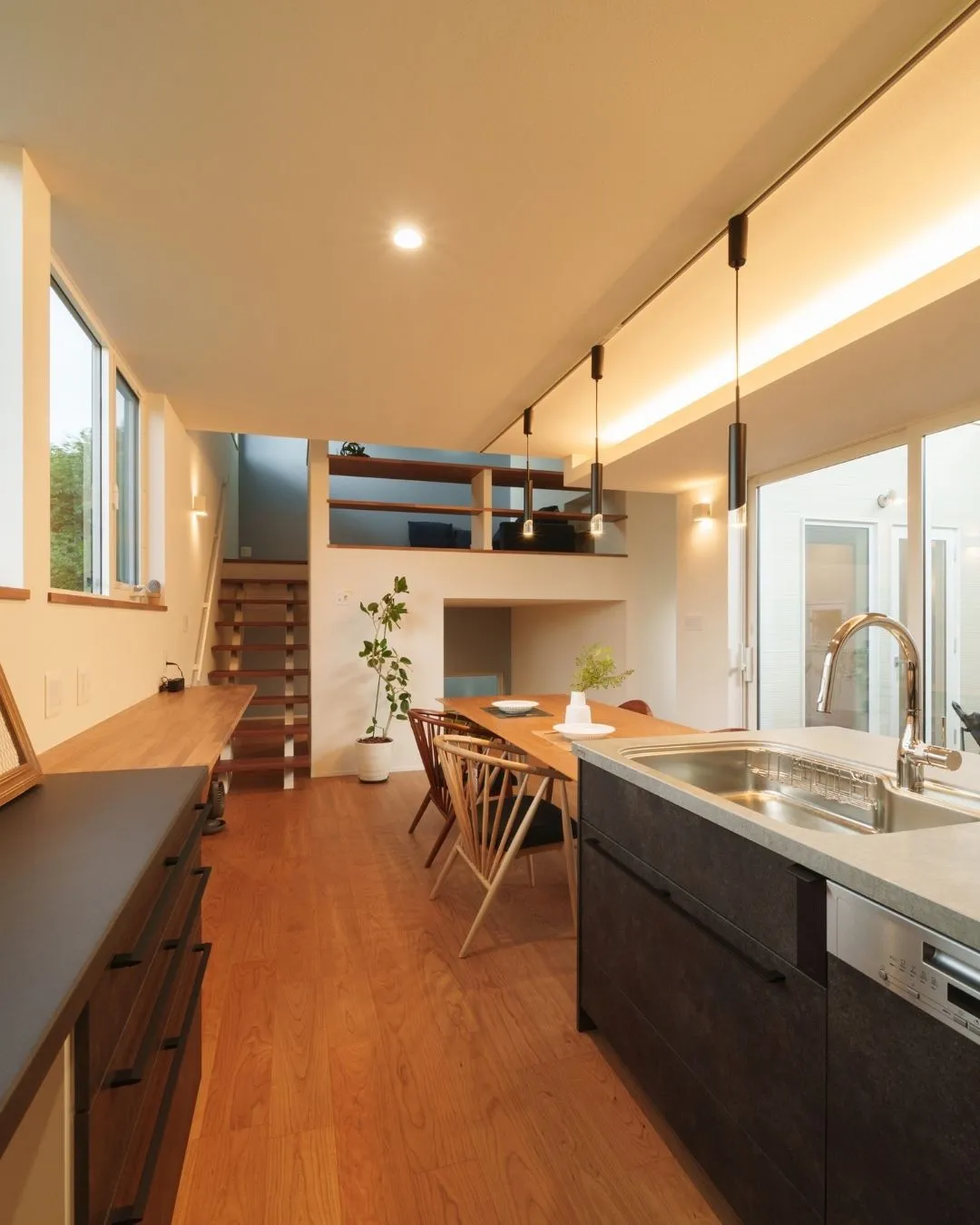 ～中庭のある、ぐるぐる動線の平屋～